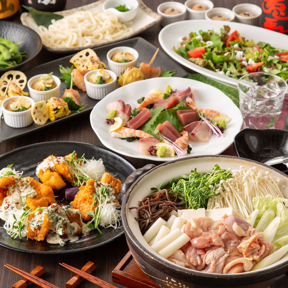 創作和食が楽しめるコースを囲んで忘年会を満喫 | 全席個室 楽蔵‐RAKUZO‐ 神田駅前店 - 【公式】全席個室 楽蔵‐RAKUZO‐ 神田駅前店